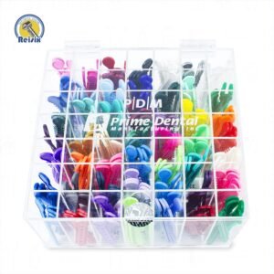 Estuche acrílico con módulos Prime Dent con 245 llaves (49 colores, 5 llaves de cada color)