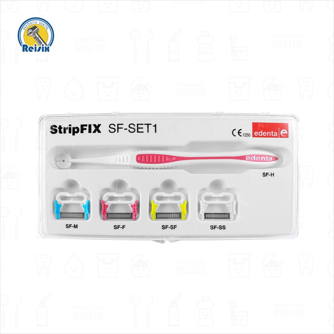 STRIPFIX Sistema de tiras de pulido para stripping y remoción de cemento con mango Edenta