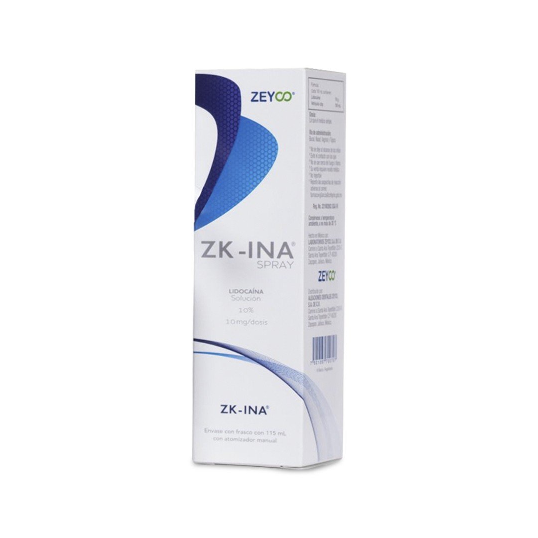 ZK-ina anestésico tópico en spray lidocaína al 10% Zeyco 115 ml. - Image 5