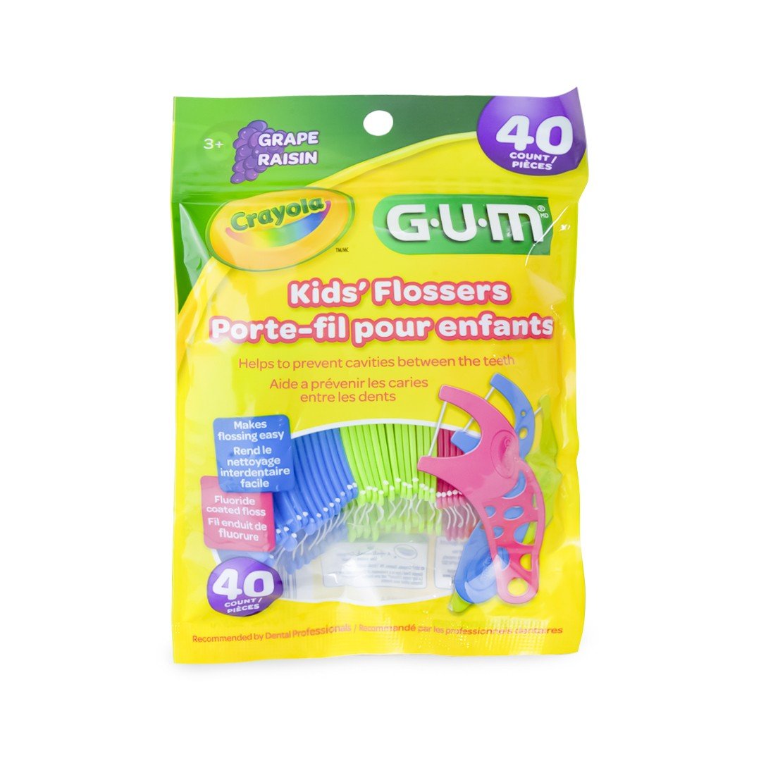 Hilo Dental Con Mango Crayola Kid Flossers Gum 40pzas