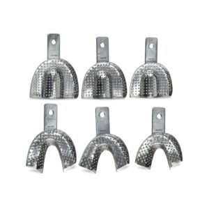 Juego de cucharillas portaimpresiones perforadas adulto 6B (295) 6 piezas