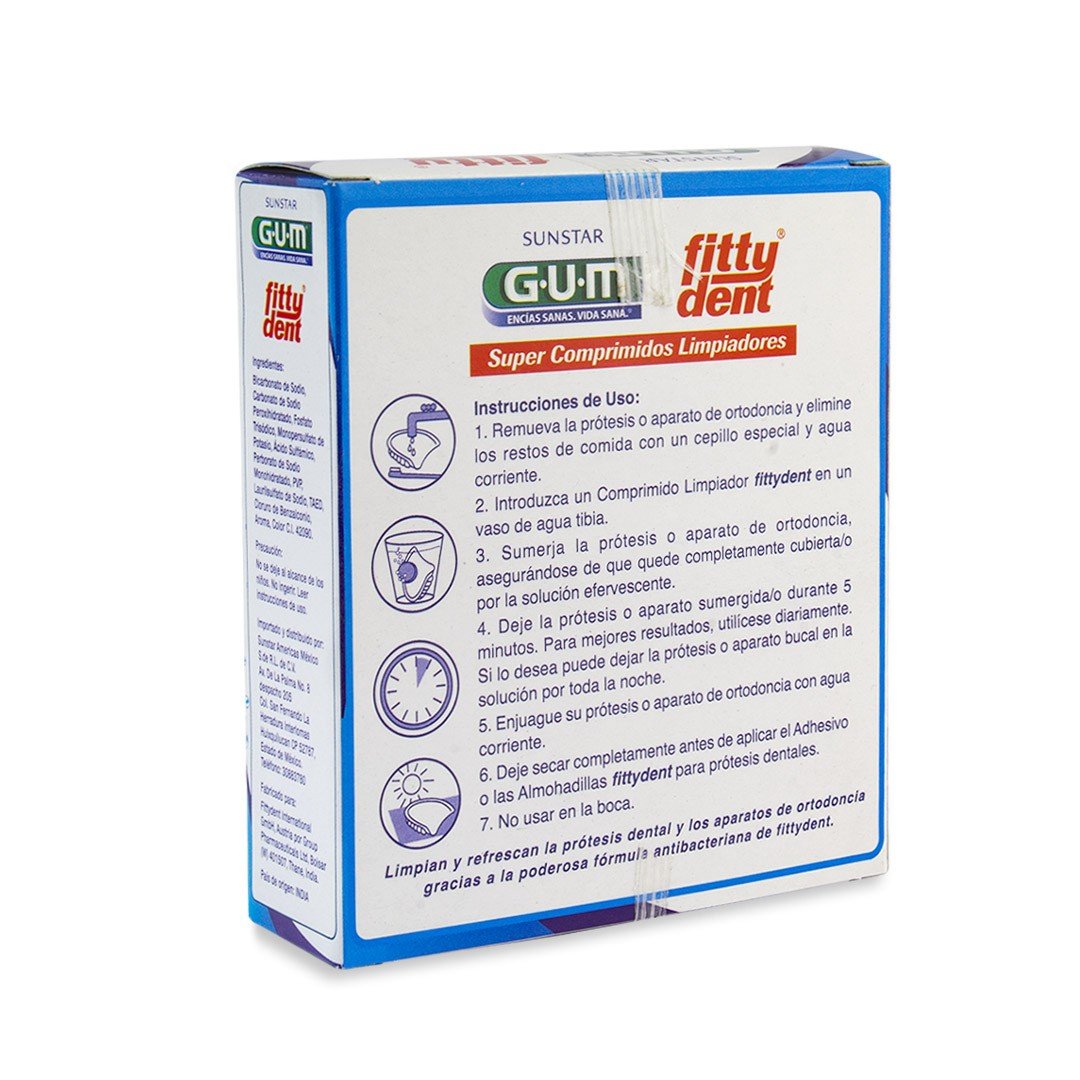 Fittydent Comprimidos Limpiadores GUM - Image 2