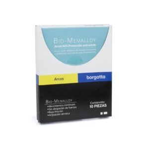 Bio-Memalloy arcos NI-TI cuadrados y rectangulares con memoria de forma Borgatta caja con 10 pzas