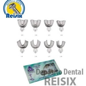 Juego de cucharillas portaimpresiones  perforadas infantiles 6B (297) 8 piezas