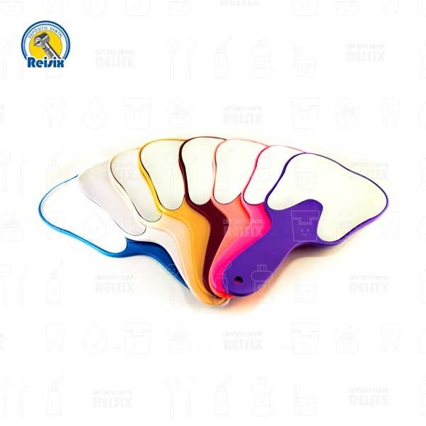 Espejo facial de plástico en forma de muela tamaño mediano