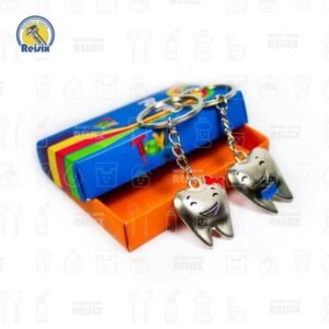 Llavero en forma de muela en pareja