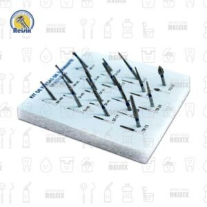 Kit de Fresas de Diamante para Operatoria Multiusos Grano Medio con 18