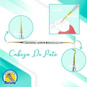 Espátula para resina 1 cabeza de pato para cúspides Discovery USA