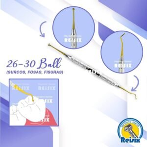 Espátula de resina 26-30 Ball Football (surcos,fisuras y fosas) Discovery USA