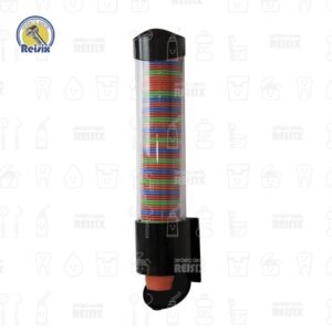 Dispensador De Vasos Desechables c/2 tapas Negro
