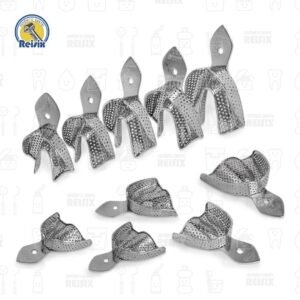 Juego de cucharillas portaimpresiones perforadas adulto 6B (301-C) 10 piezas