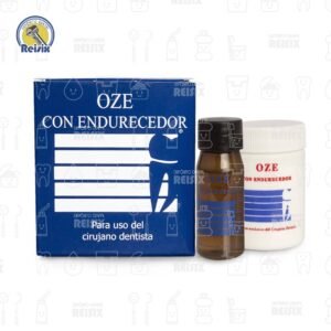 Cemento OZE con Endurecedor Para Obturación Temporal Viarden (Azul, contenido: 30grs, 15 ml)