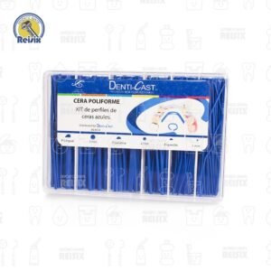 Estuche de cera poliforme Denti-Cast con 6 formas y tamaños