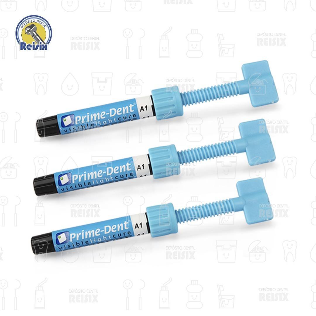 Nano-Híbrida LC resina restauradora para posteriores Prime Dent jeringa 4.5 g