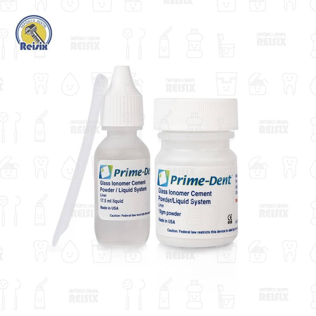 Glass Ionomer Cement ionómero de vidrio radioopaco Prime Dent 18 grs, 17.5ml - Image 3