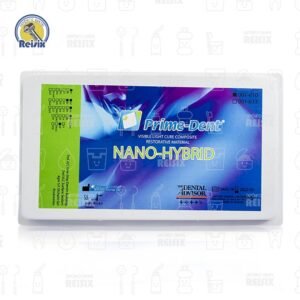 Kit con 7 jeringas Nano-Híbrida LC resina restauradora para posteriores Prime Dent