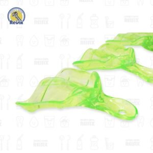 Juego de 8 cucharillas lisas de plástico rígido para desdentado