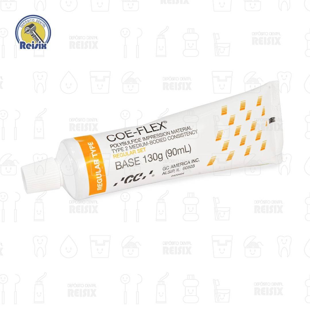 COE-FLEX material de impresión polisulfuro viscosidad media GC base 130 grs., catalizador 75 grs. - Image 2