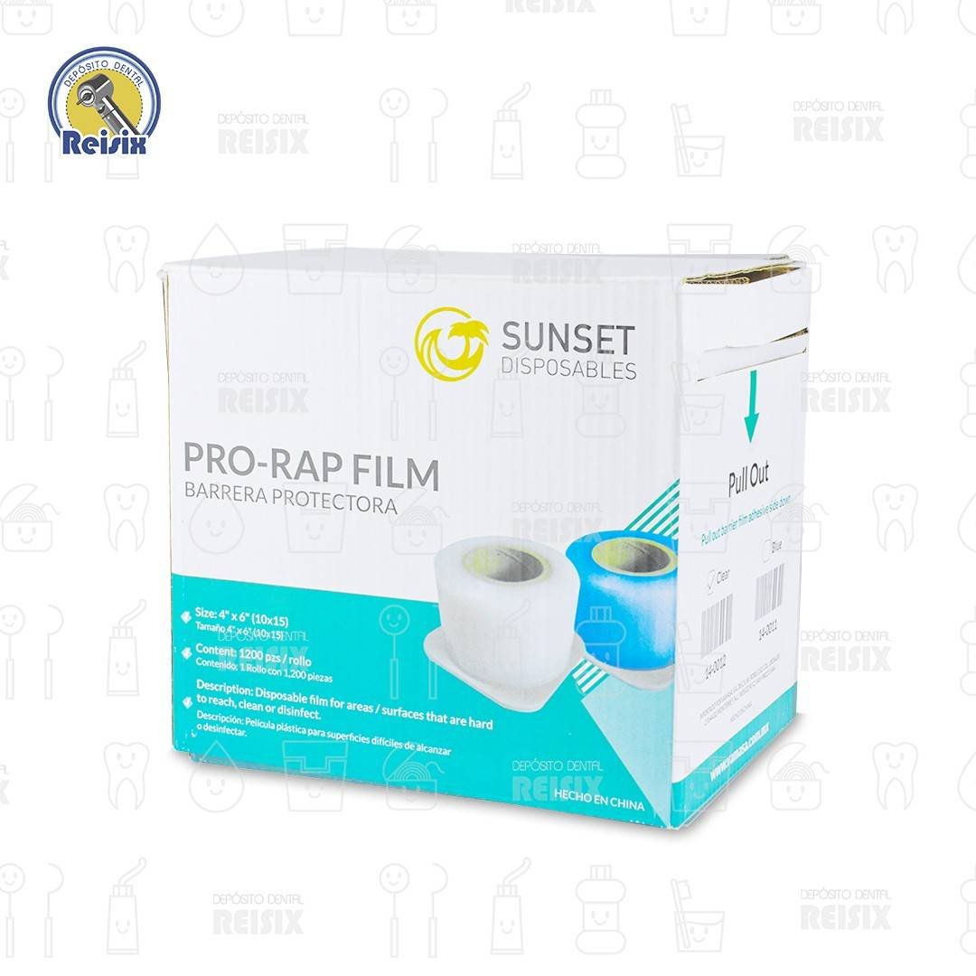 Pro-Rap Film Película protectora rollo con 1200 divisiones de 10x15 cm Sunset