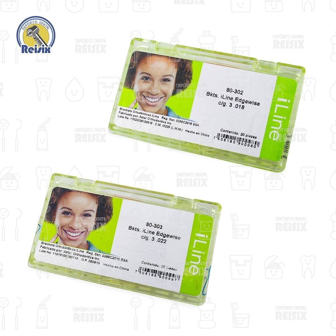 iLine Brackets Edgewise Roth sin tubo Borgatta 20 piezas.