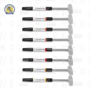 Kit Te-Econom Plus SYSTEM PACK 8 jeringas Ivoclar (A1+3 A2+2 A3+ A 3.5+ B2 + Adhesivo) 4 grs.