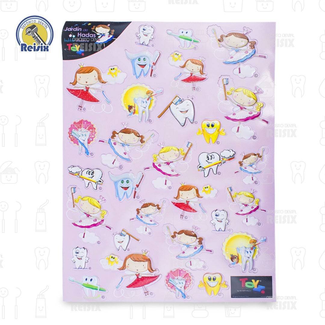 Kit de stickers odontomotivacionales de hada y pirata Toyz - Image 2