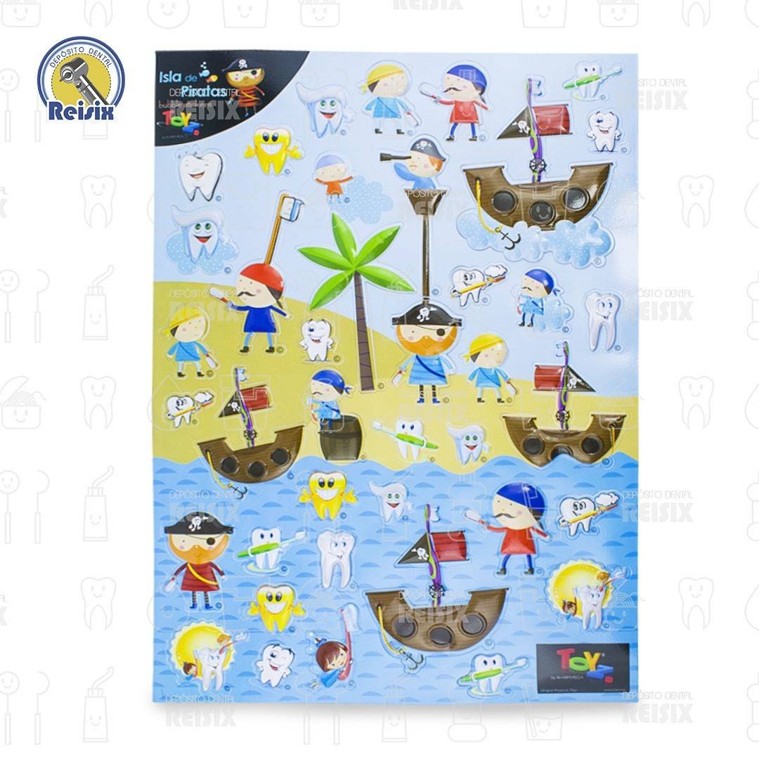 Kit de stickers odontomotivacionales de hada y pirata Toyz - Image 3