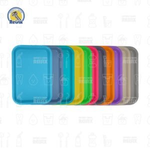 B-lok Flat Tray Charola lisa autoclavable y tapa hermética con seguro Zirc colores