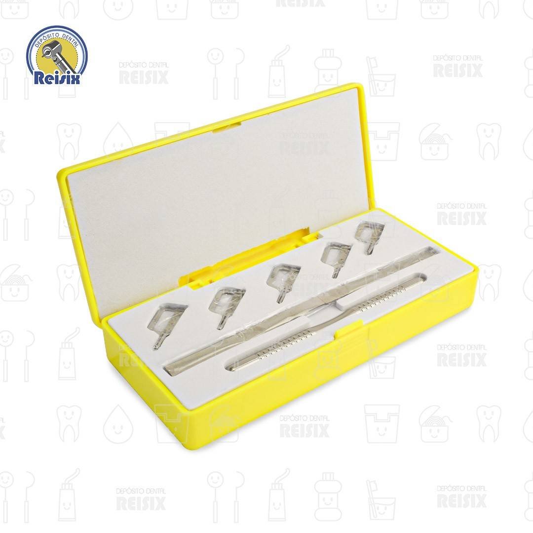 Kit de reductor interproximal 5 lijas y 2 tiras de sierra