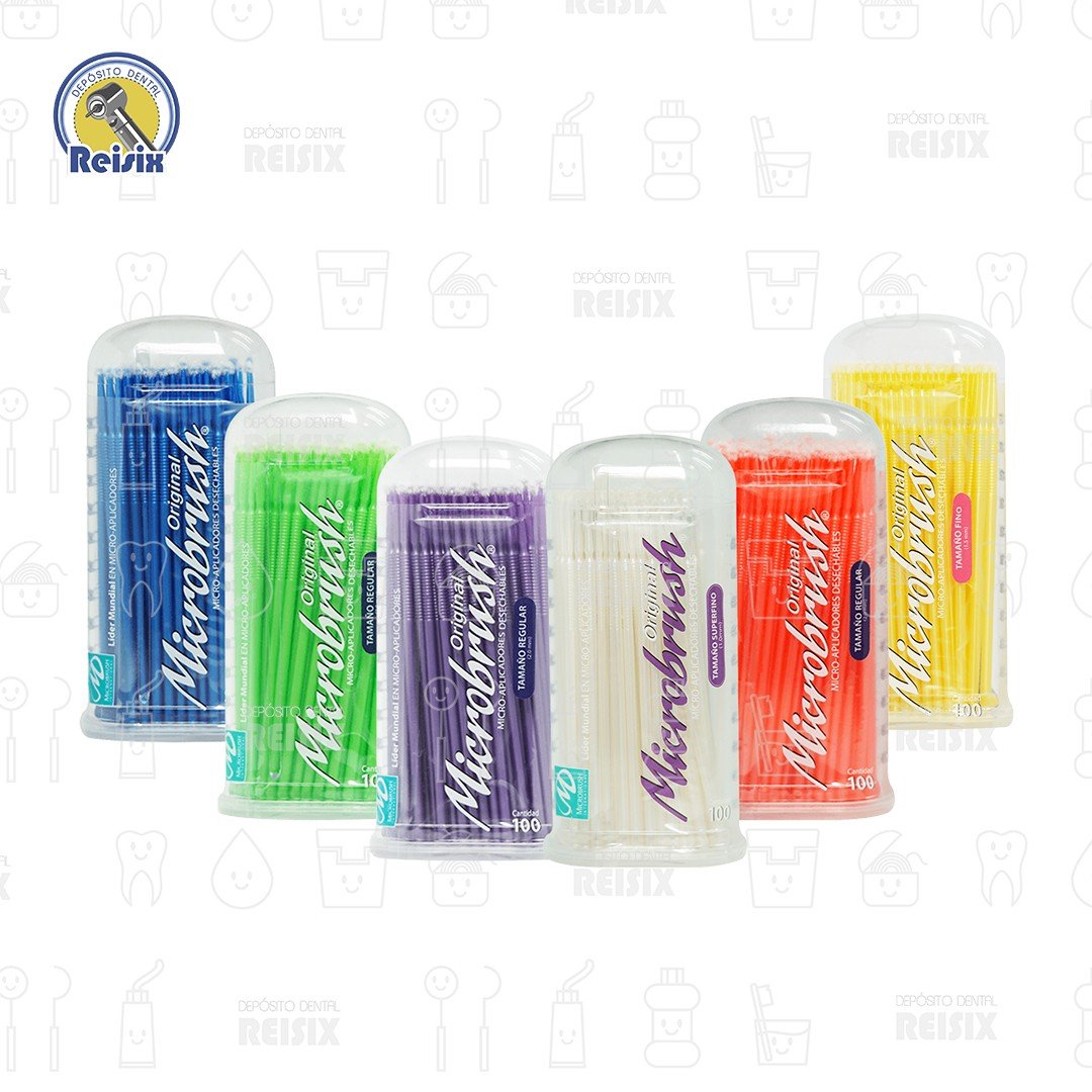 Microbrush Original Microaplicadores de fibra no absorbente Microbrush International Paquete con 100 piezas