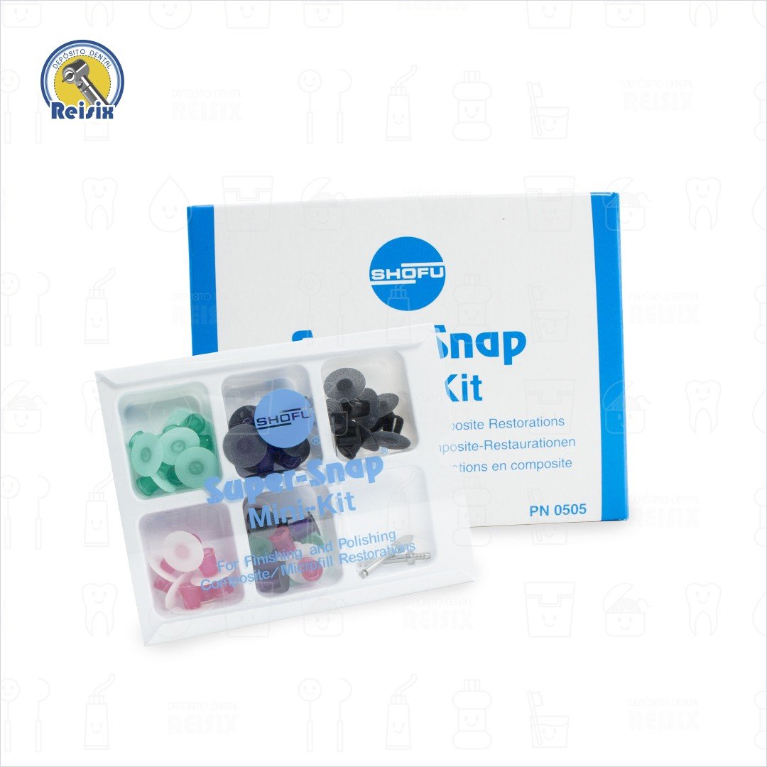 Super Snap Mini Kit de discos para el pulido y acabado de resinas Shofu 48 pzas