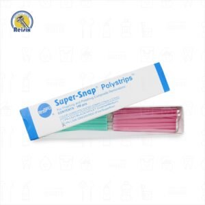 Super Snap Polystrips Tiras de pulido interproximales Verde-Rosa SHOFU 100 pzas.