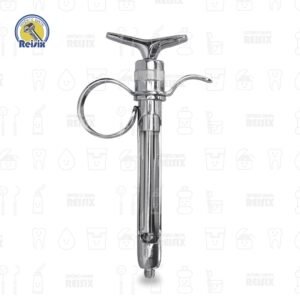 Jeringa tipo Bayer con anillo y muleta 6B (210)