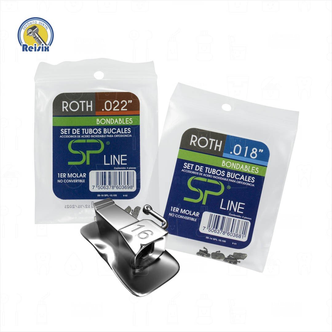 SP LINE Set de tubos para primeros molares no convertible con malla Ah Kim Pech