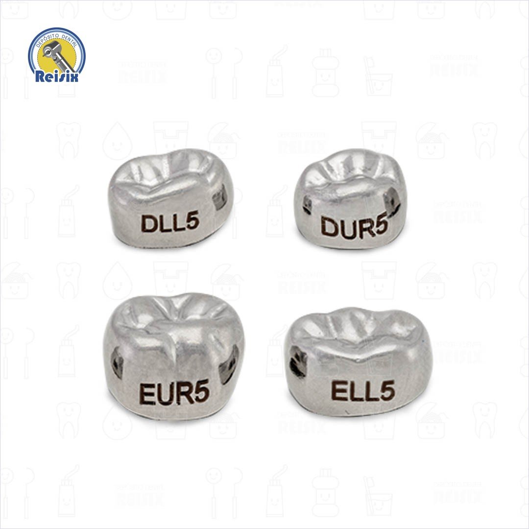 SSC Pre-Contoured Corona de acero cromo para posteriores NuSmile