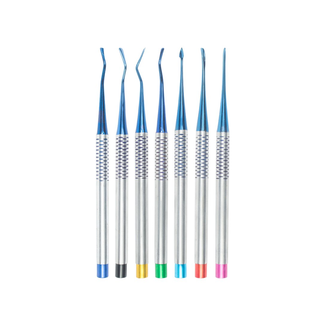 Estuche de elevadores atraumáticos codificados por colores 7 piezas - Image 2