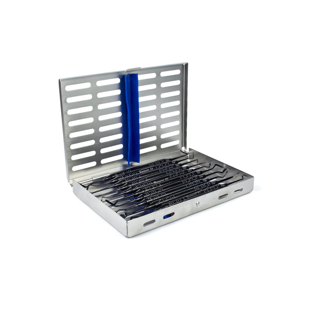 Kit de espatulas de teflon para resina para anterior y posterior incluye cassette 10 piezas