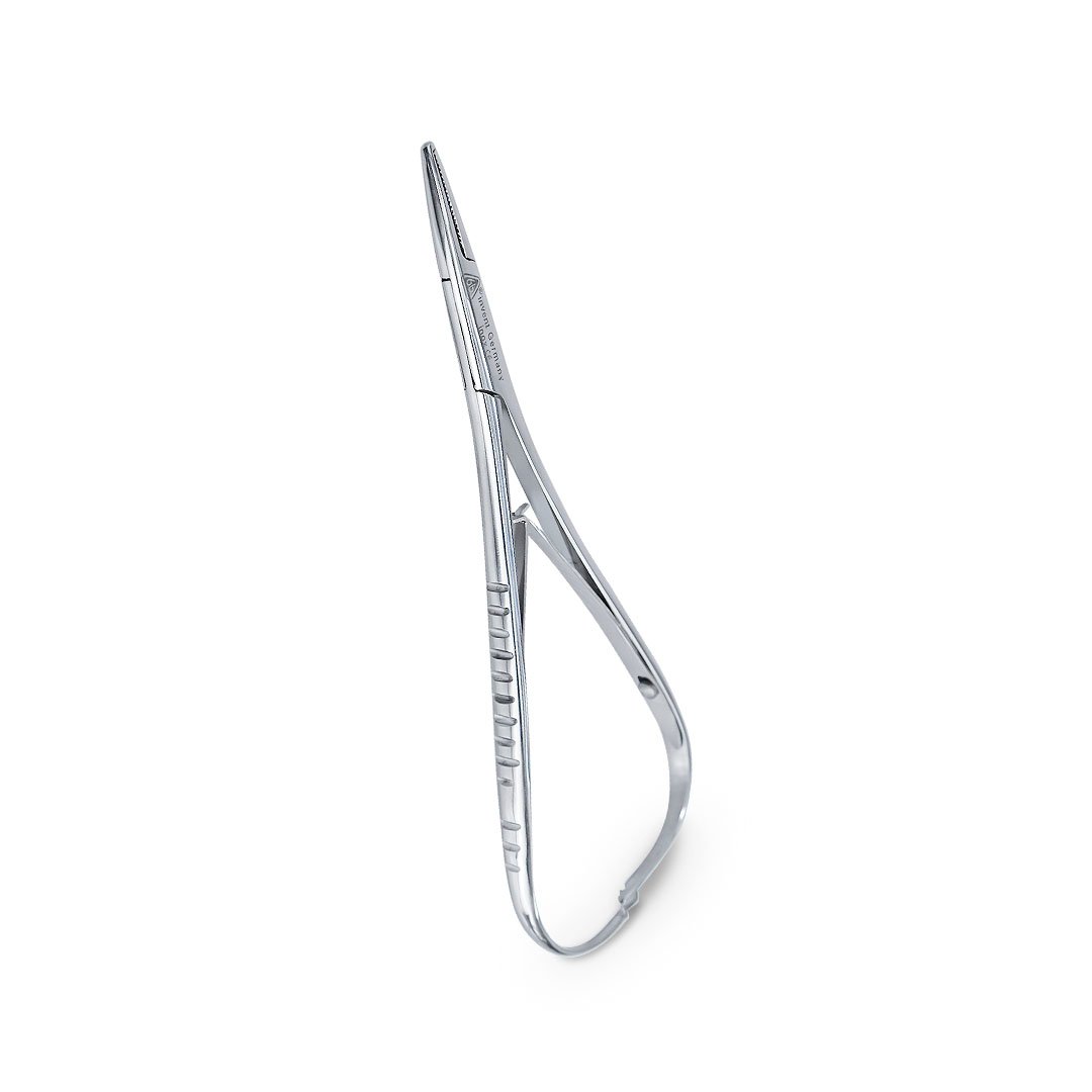 Pinza Mathieu con punta gancho para colocación de elásticos 6B (026-B)