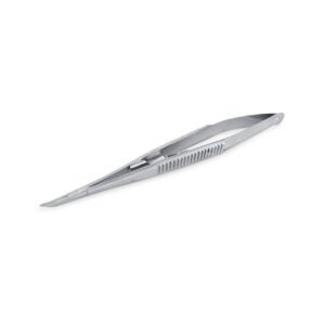 Porta agujas Castroviejo curva para sutura 6B 14 cm (285)