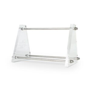 Portapinzas de acrílico transparente de acero inoxidable