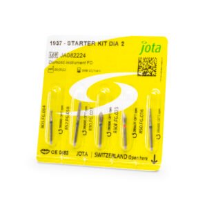 Started Kit Día 2 con 5 fresas de diamante para preparación de corona Jota