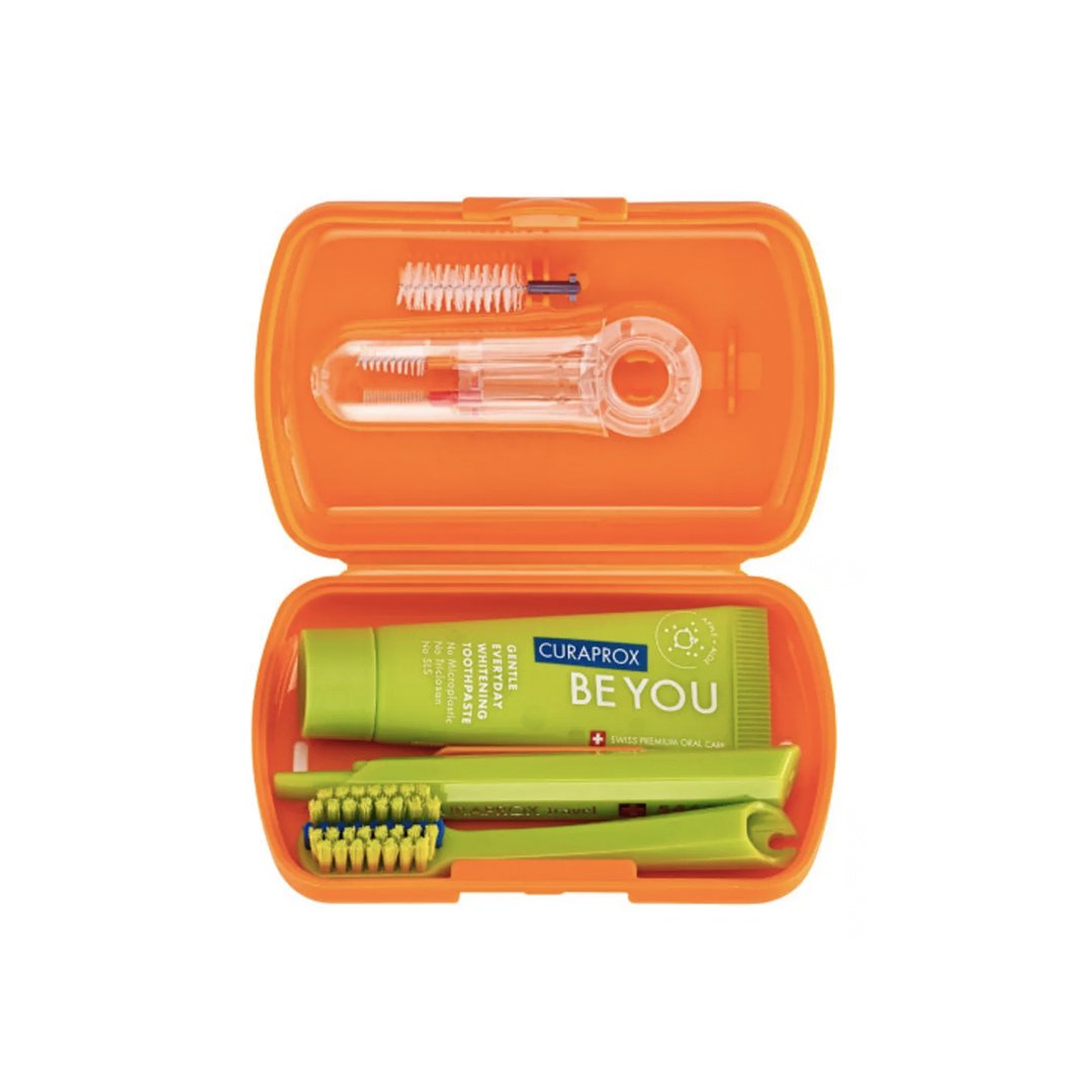 Travel set ortho set de viaje cepillo 5460 ortho + pasta be you 10 ml + 3 cepillos interdentales Curaprox - Image 2