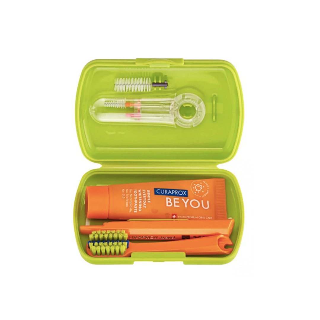 Travel set ortho set de viaje cepillo 5460 ortho + pasta be you 10 ml + 3 cepillos interdentales Curaprox - Image 4