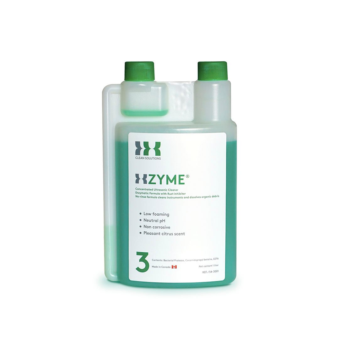 XZYME Solución enzimática concentrada para tina ultrasónica Clean Solutions 1 L