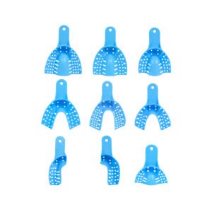 Disposable Impression Trays cucharillas porta impresiones perforadas surtidas desechables Sunset 9 piezas