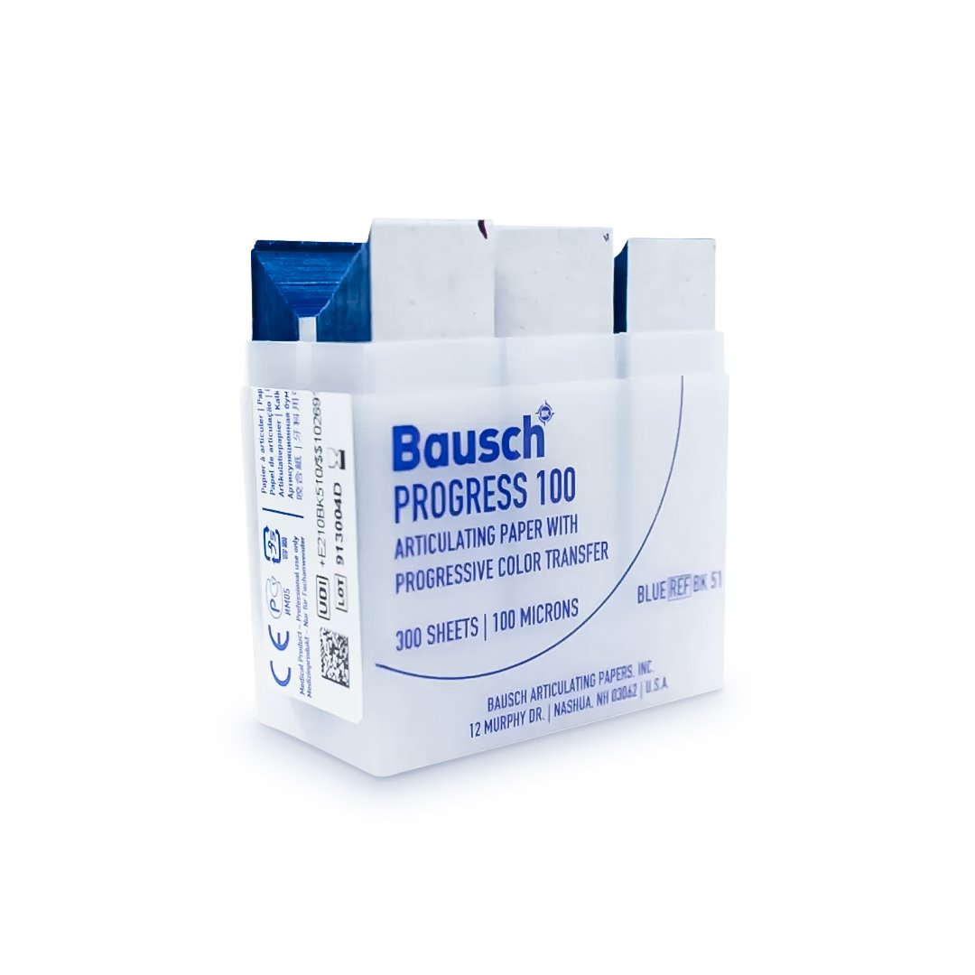 Papel de articular de 100 micras con caja de plastico Bausch 300 tiras - Image 2