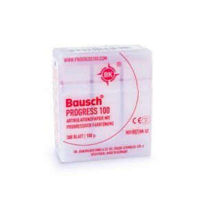 Papel de articular de 100 micras con caja de plastico Bausch 300 tiras