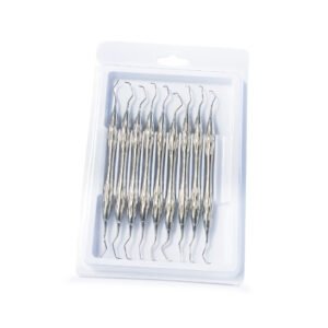 Kit de curetas Gracey acabado brillante Germany Inox 9 curetas