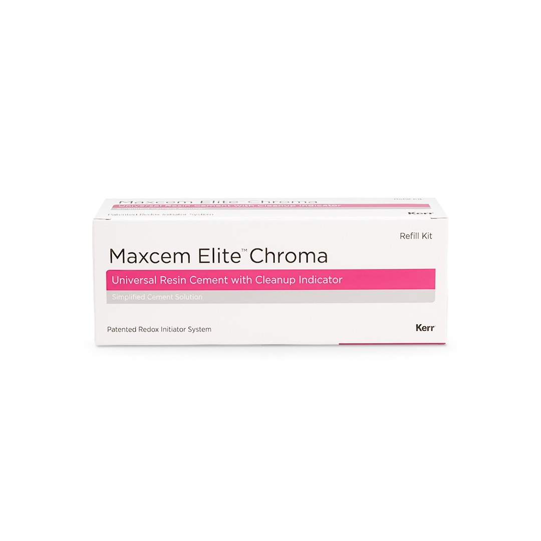 Maxcem Elite cemento de resina autoadhesivo Kerr 5gr blanco 2 jeringas